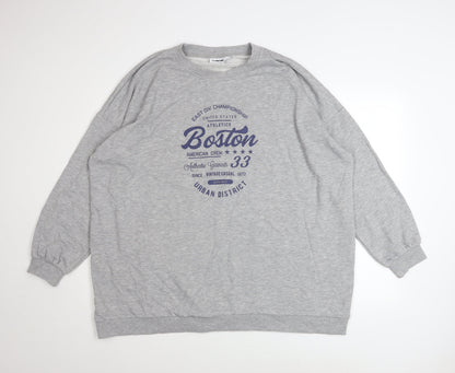 Womens UK Size 18 Noisy may Grey Pullover Sweatshirt