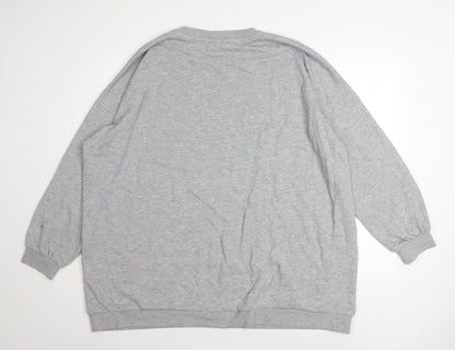 Womens UK Size 18 Noisy may Grey Pullover Sweatshirt