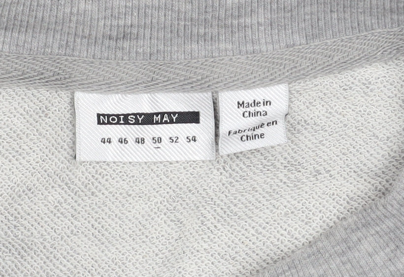 Womens UK Size 18 Noisy may Grey Pullover Sweatshirt