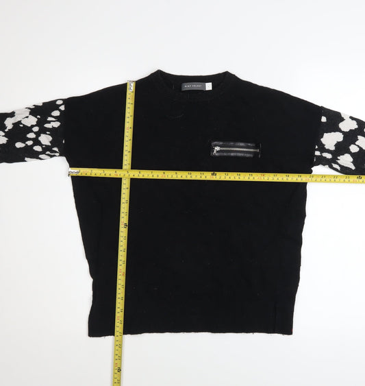 Womens UK Size 8 Mint Velvet Black Pullover Jumper