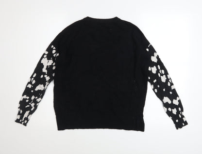 Womens UK Size 8 Mint Velvet Black Pullover Jumper