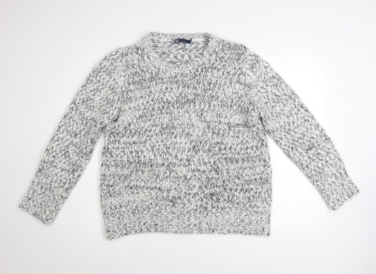 Womens UK Size L Isle Grey Pullover Jumper