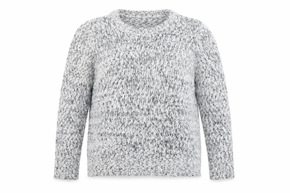 Womens UK Size L Isle Grey Pullover Jumper