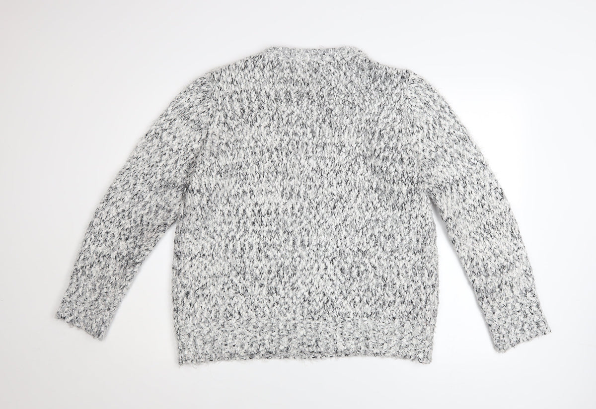 Womens UK Size L Isle Grey Pullover Jumper