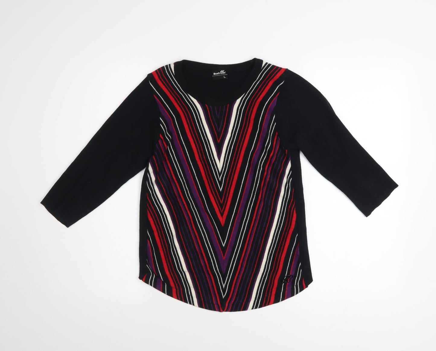 Womens UK Size L Boxfresh Multicoloured Pullover Jumper