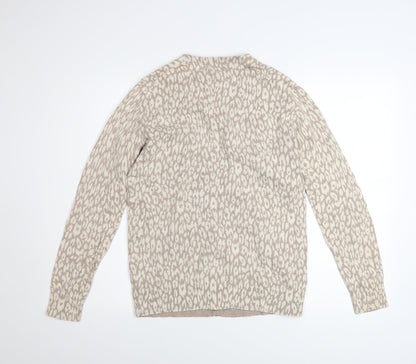 Womens UK Size M Gap Beige Cardigan Jumper