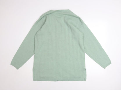 Womens UK Size L Akal Collection Green Cardigan Jumper