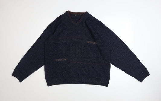 Mens UK Size M BH Blue Pullover Jumper