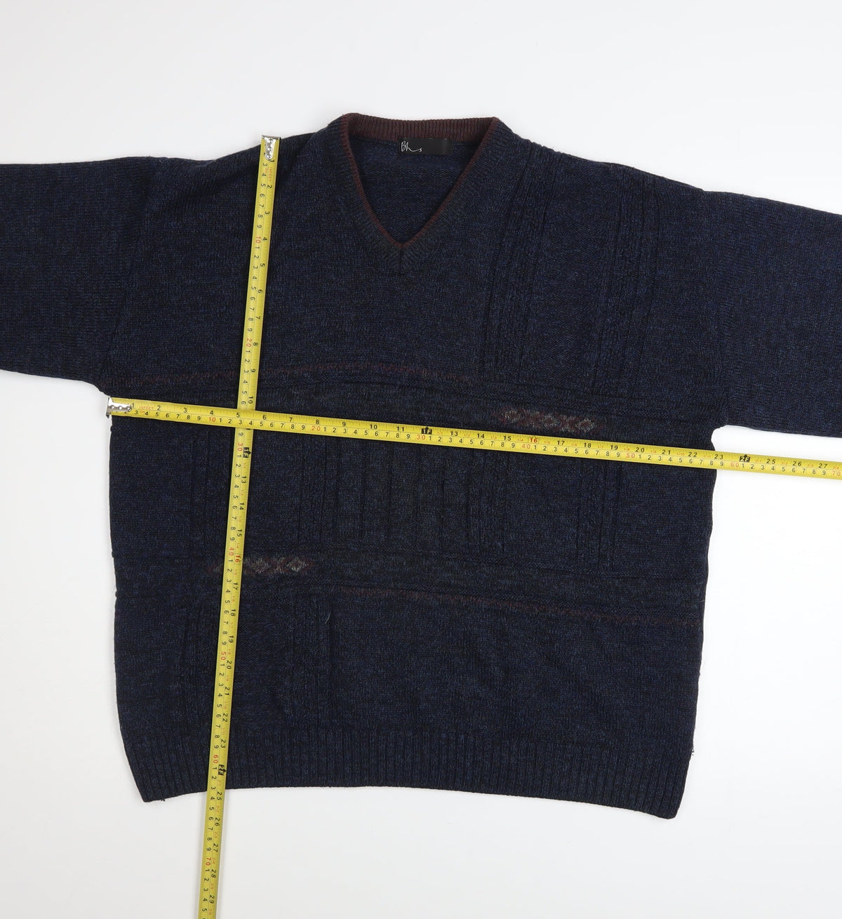 Mens UK Size M BH Blue Pullover Jumper