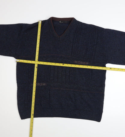 Mens UK Size M BH Blue Pullover Jumper