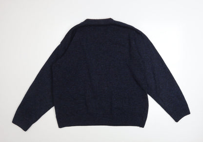 Mens UK Size M BH Blue Pullover Jumper