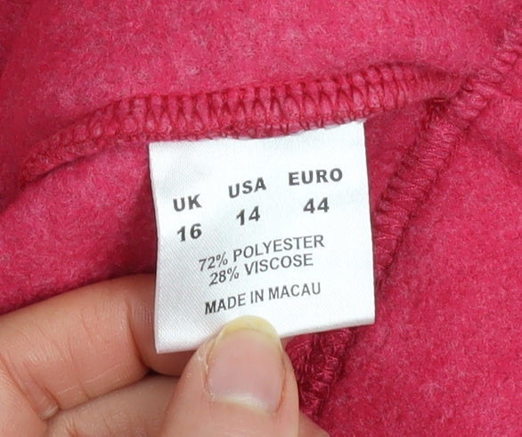 Womens UK Size 16 EAST Pink Pullover Sweatshirt