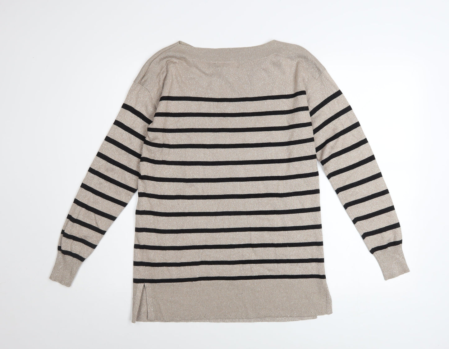 Womens UK Size 4 F&F Beige Pullover Jumper