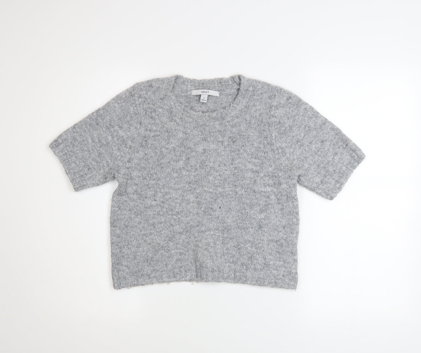 Womens UK Size S NEXT Grey Basic T-Shirt
