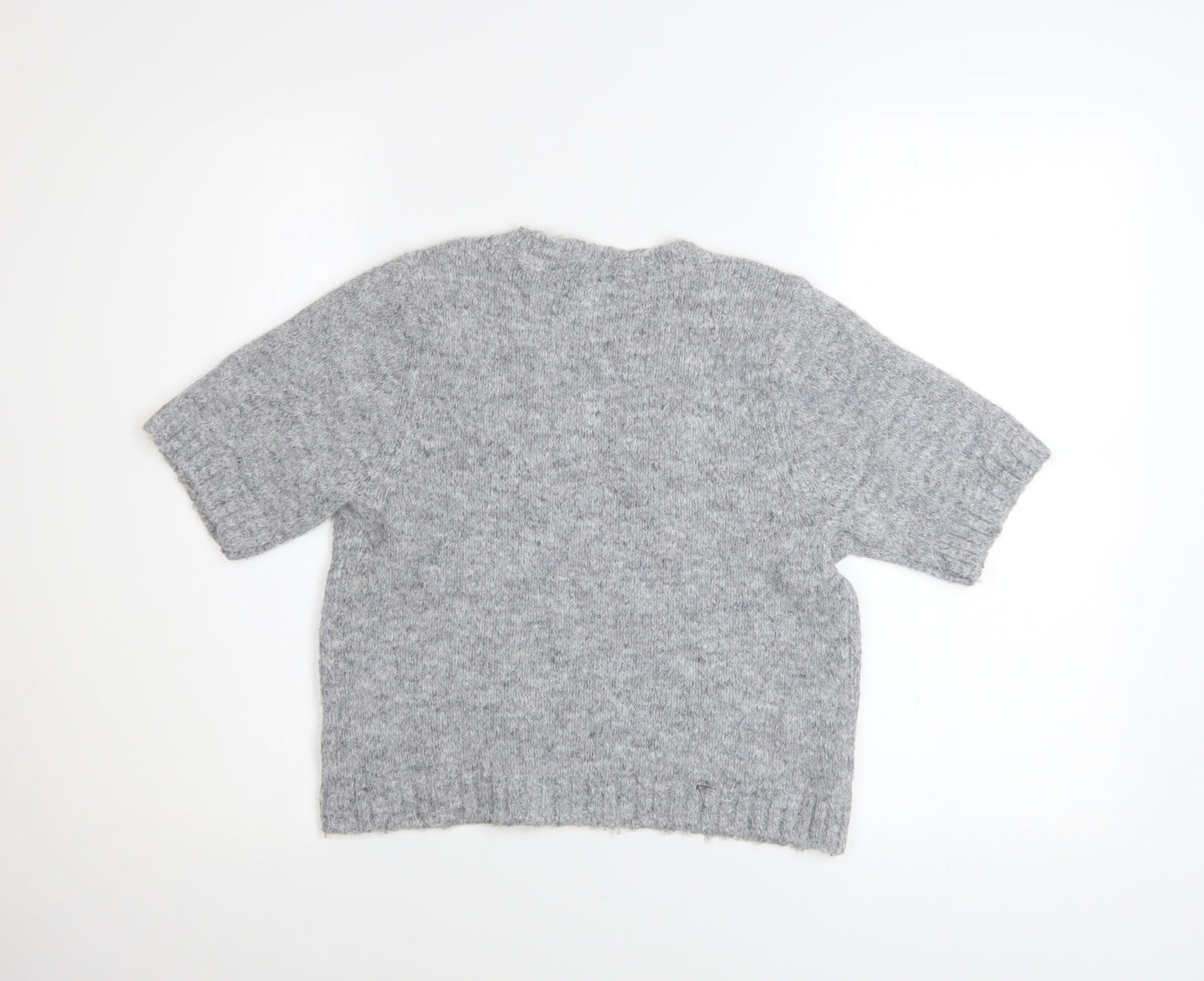 Womens UK Size S NEXT Grey Basic T-Shirt
