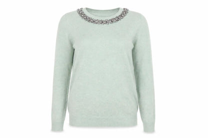 Womens UK Size 6 Topshop Green Pullover Jumper