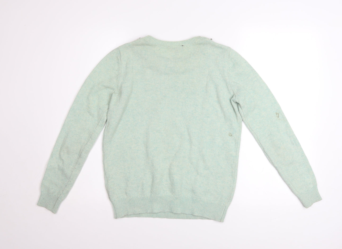 Womens UK Size 6 Topshop Green Pullover Jumper