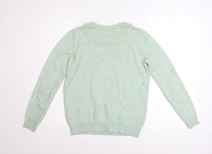 Womens UK Size 6 Topshop Green Pullover Jumper