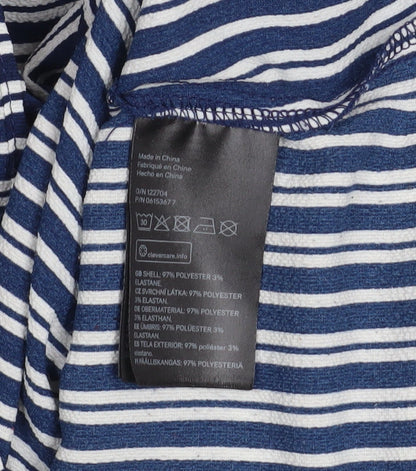 Womens UK Size 8 H&M Blue Tunic Blouse