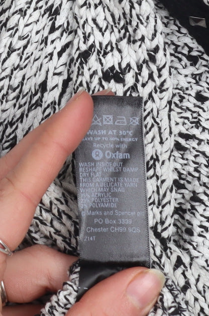 Womens UK Size 10 Marks and Spencer Grey Cardigan Jumper