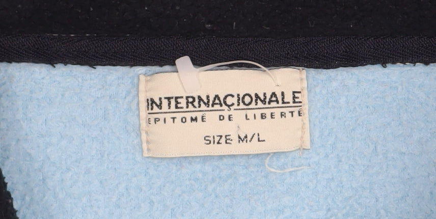 Mens UK Size M Internacionale Blue Pullover Sweatshirt