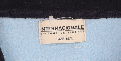Mens UK Size M Internacionale Blue Pullover Sweatshirt