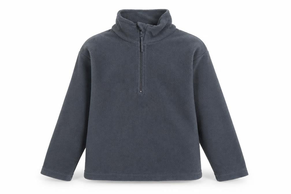 Mountain Warehouse Boys Grey Fleece 9-10 Years Half Zip Sweatshirt