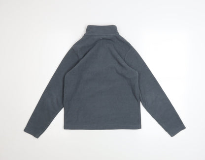 Mountain Warehouse Boys Grey Fleece 9-10 Years Half Zip Sweatshirt
