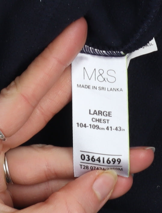 Mens UK Size L Marks and Spencer Blue WalkingHikingGym & Training Jacket