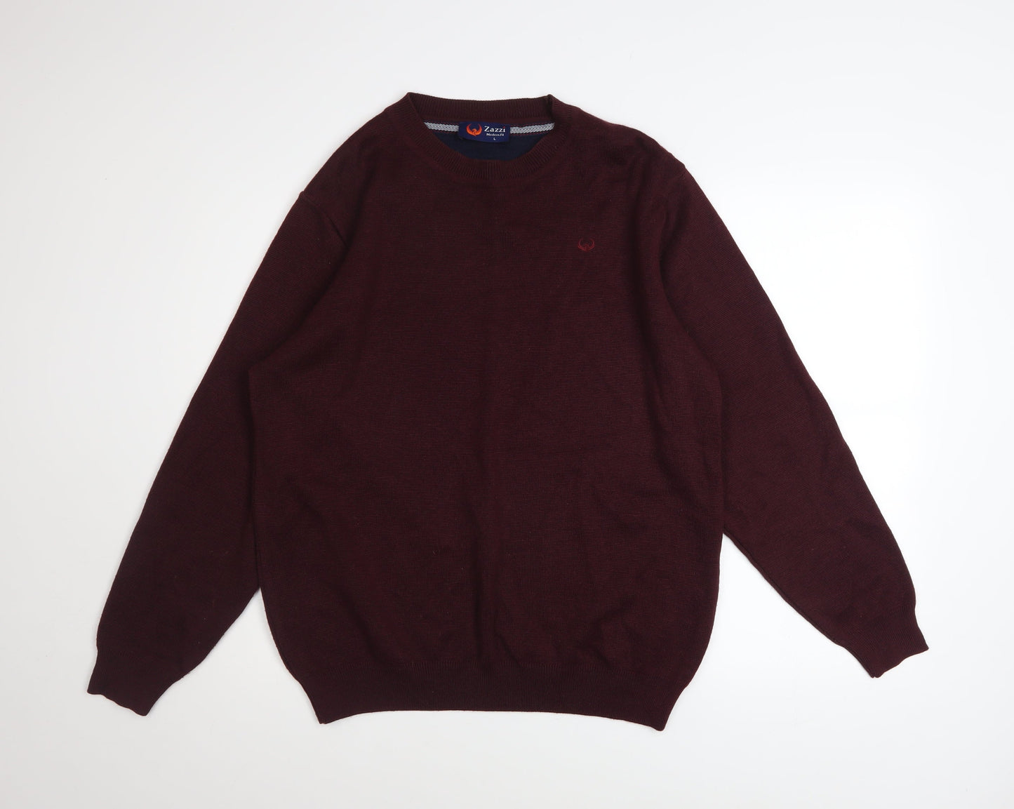 Mens UK Size L Zazzi Red Pullover Jumper