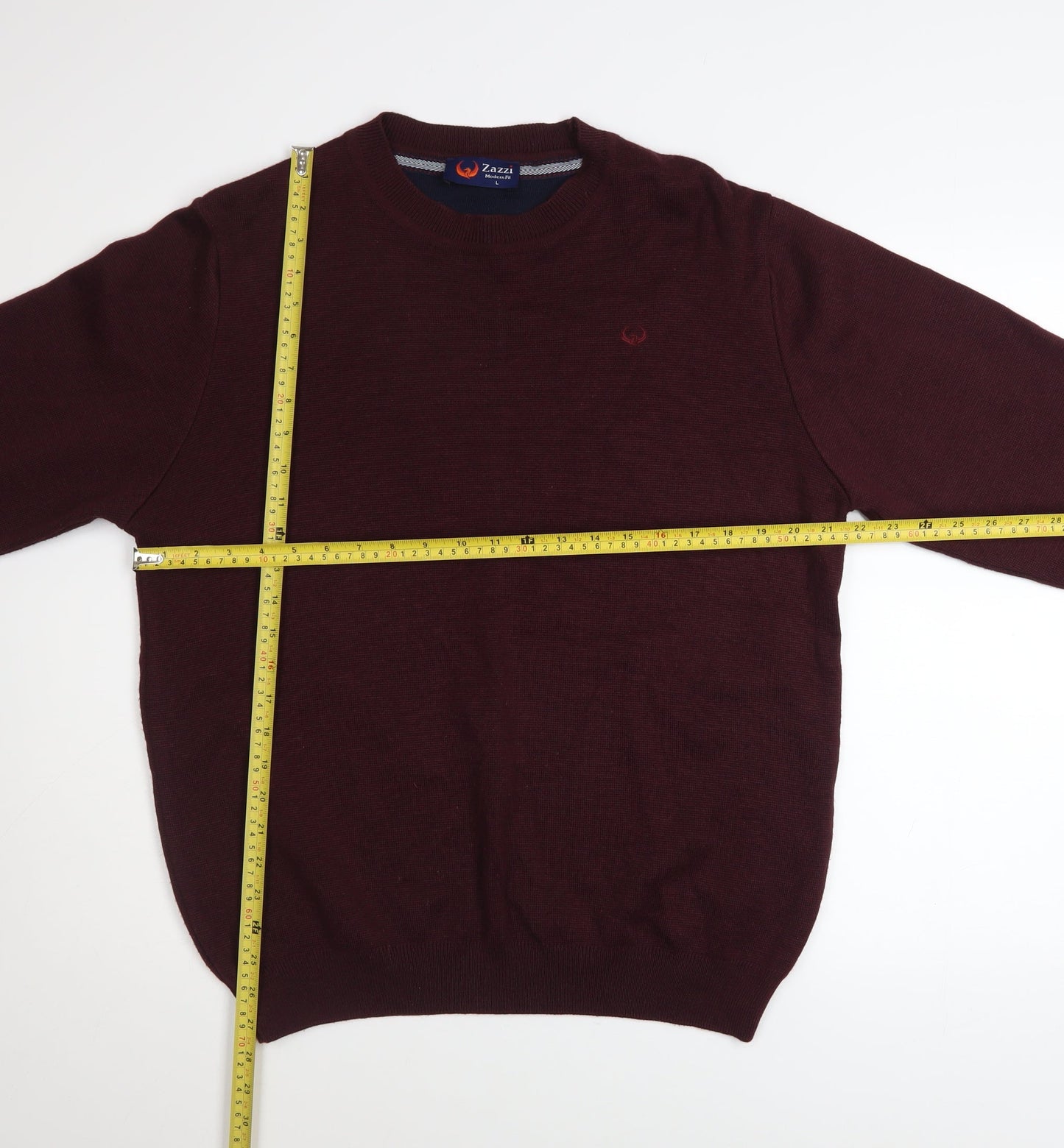 Mens UK Size L Zazzi Red Pullover Jumper