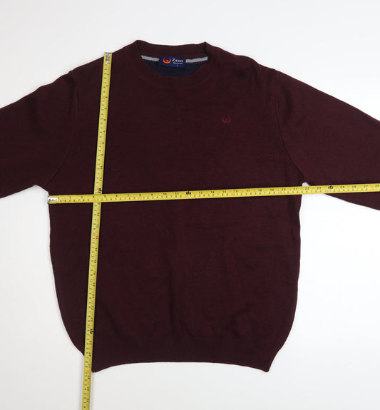 Mens UK Size L Zazzi Red Pullover Jumper