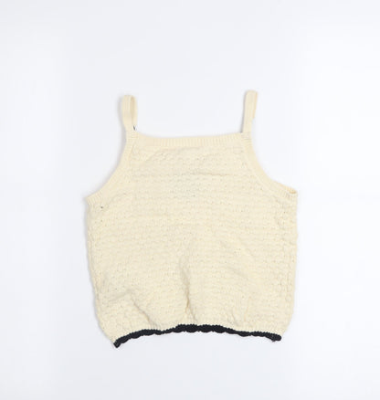 Girls UK Size 9-10 Years Primark Beige Camisole Tank