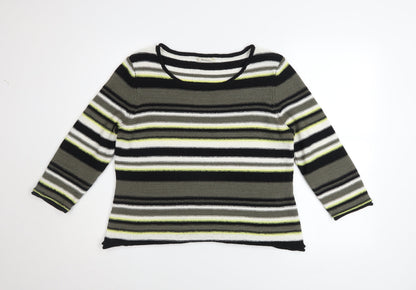 Womens UK Size L Precis Multicoloured Pullover Jumper