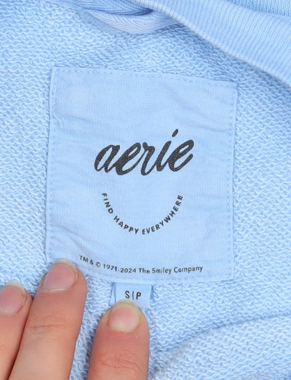 Unisex Adults UK Size S Aerie Blue Pullover Sweatshirt