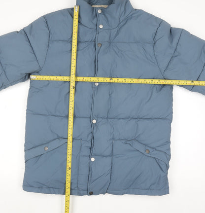 Womens UK Size M Easy Blue Puffer Jacket