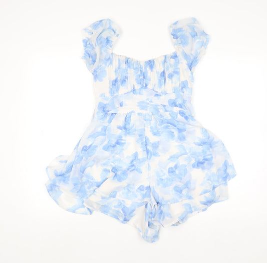 Womens UK Size S Hollister One-Piece Blue Playsuit