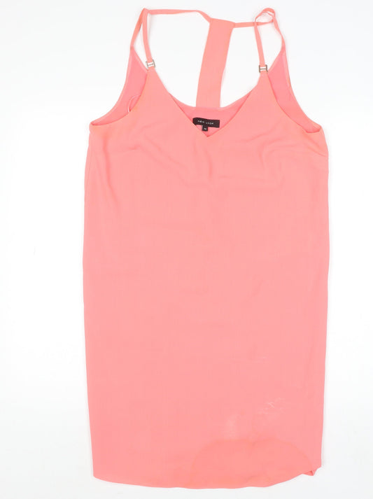 Womens UK Size 12 New Look Pink Camisole Tank