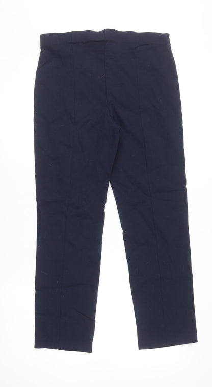 Womens UK Size M Dunnes Regular Fit Casual Workwear Business Blue Trousers