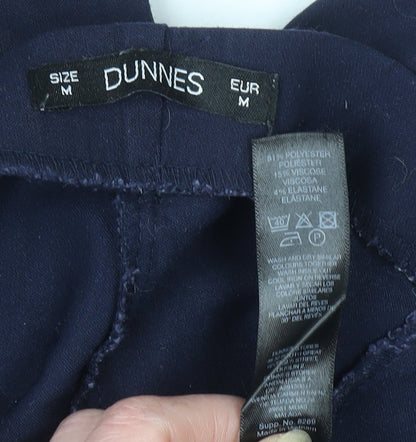 Womens UK Size M Dunnes Regular Fit Casual Workwear Business Blue Trousers