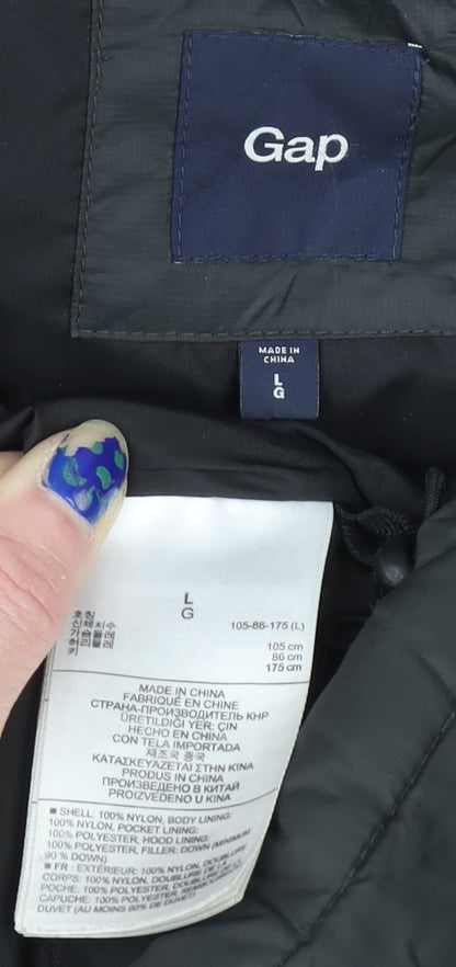 Womens UK Size L Gap Black Puffer Jacket