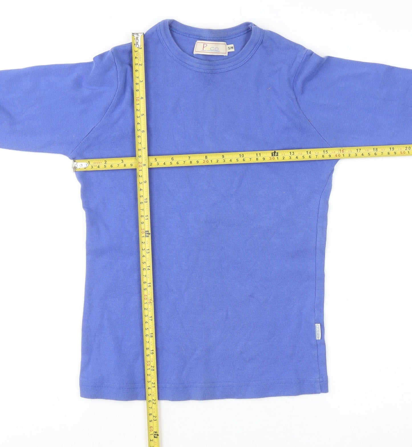 Womens UK Size S PACO Blue Pullover Jumper