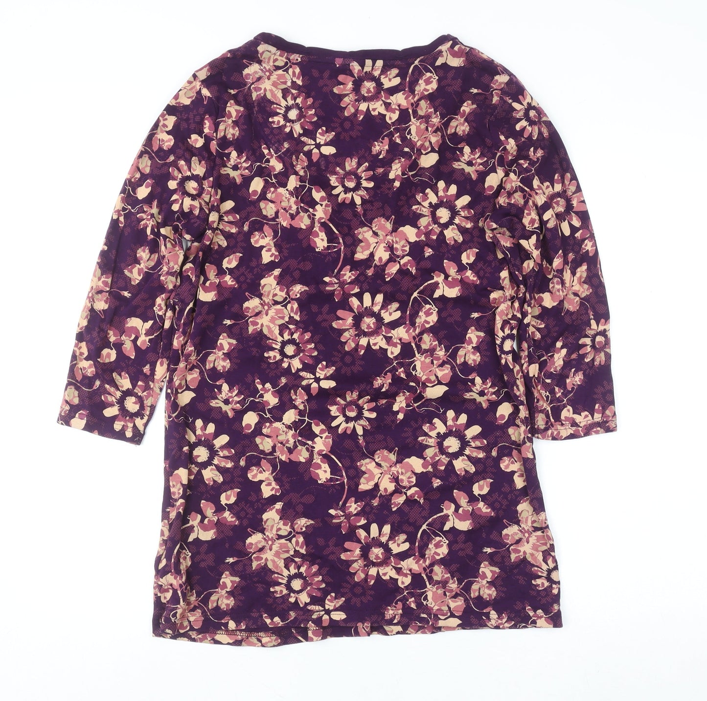 Womens UK Size 14 Maine New England Purple Tunic Blouse