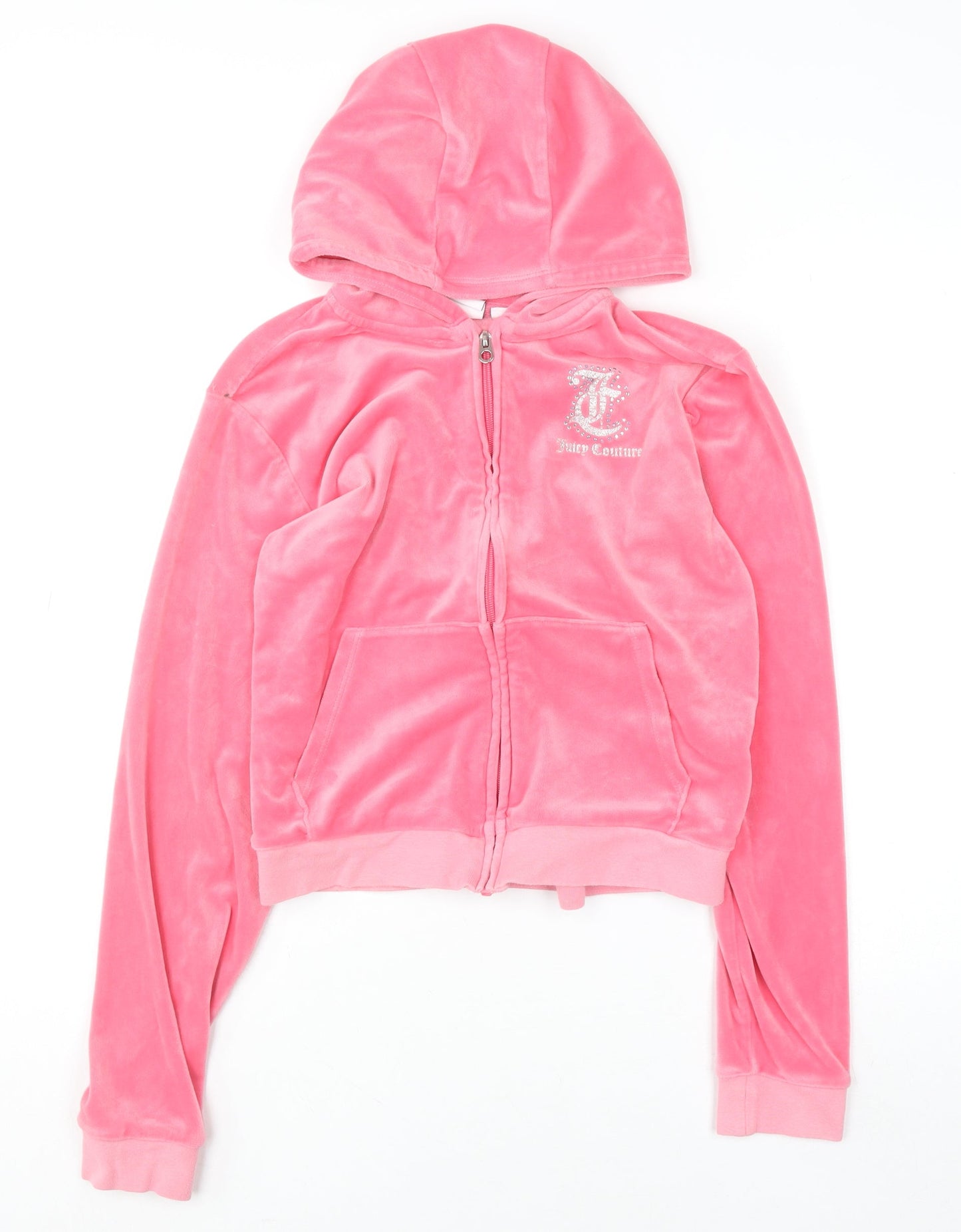 Girls UK Size 14-15 Years Juicy Couture Pink Full Zip Hoodie