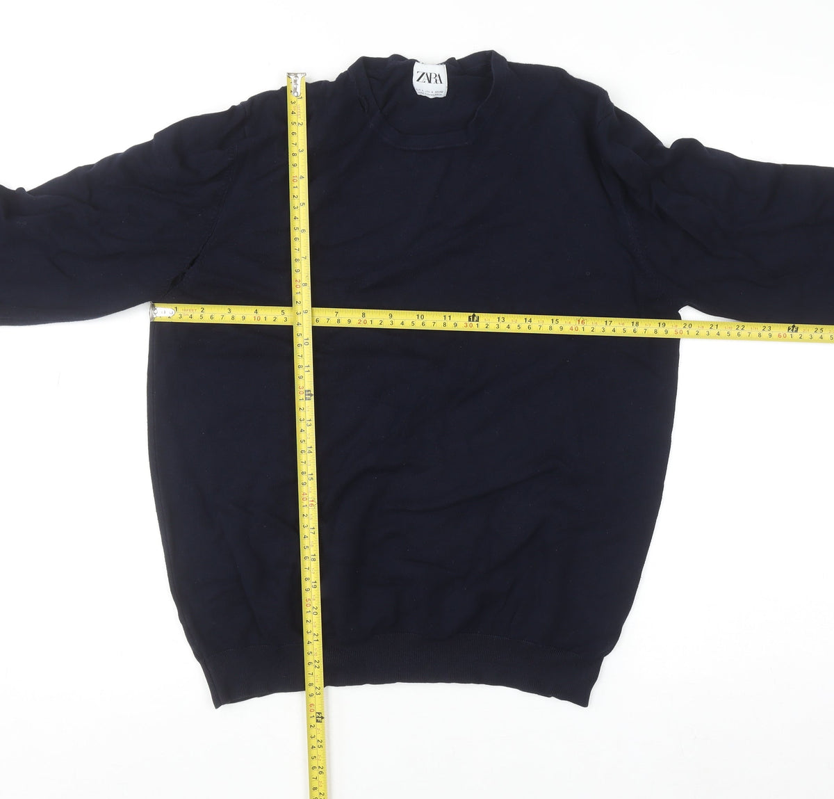 Womens UK Size 14 Zara Blue Pullover Jumper