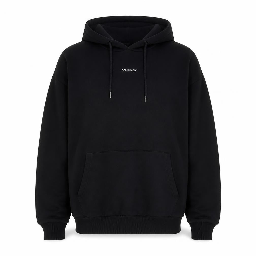 Mens UK Size M COLLUSION Black Pullover Hoodie