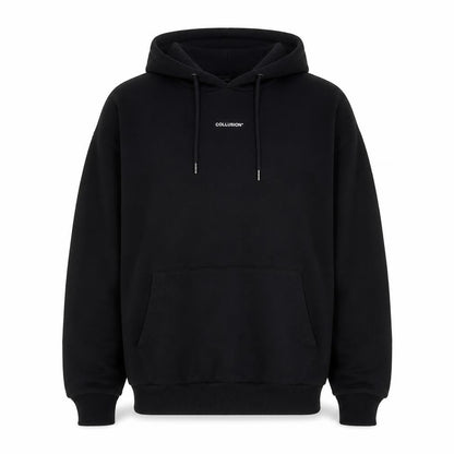 Mens UK Size M COLLUSION Black Pullover Hoodie