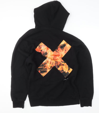 Mens UK Size M COLLUSION Black Pullover Hoodie