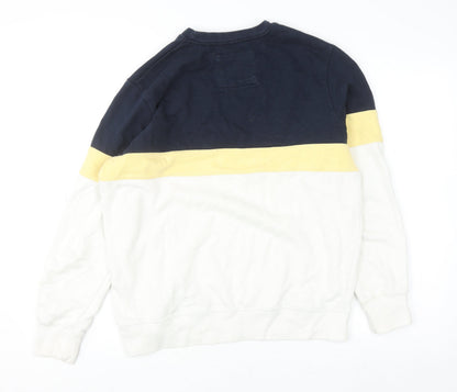Mens UK Size S Pull & Bear Multicoloured Pullover Jumper