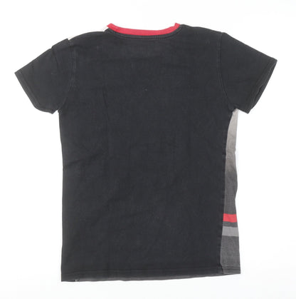 Boys UK Size 10-11 Years Manchester United Black Basic T-Shirt